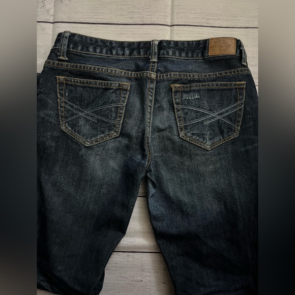 Aeropostale Women’s Hailey Flare Distressed Dark Denim Jeans. NEW without tags. - Picture 4 of 12